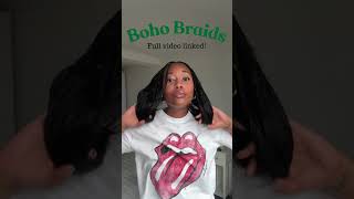 Boho Braids Tutorial is live bohobraids braidhairstyles [upl. by Gaiser428]