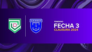 El Depo v Club Burzaco  2° Femenino  Fecha 3  Clausura 2024 [upl. by Jansson679]