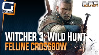 Witcher 3 The Wild Hunt  Feline Crossbow Diagram Location Cat School Gear [upl. by Evanne327]