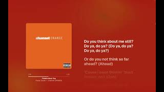 Frank Ocean  Thinkin Bout You Lyrics [upl. by Ormiston]