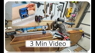 3 Min Rockler Miter Saw Fence wStop Block SetupReview [upl. by Heindrick]