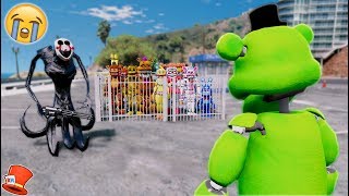 WILL SLIME FREDDY SAVE ALL THE ANIMATRONICS FROM REAPER PUPPET GTA 5 Mods FNAF RedHatter [upl. by Nosnevets]