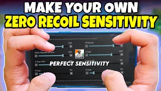 How to make your own Sensitivity  Best Zero Recoil Sensitivity for BGMI  Sensitivity Settings Code [upl. by Caves]