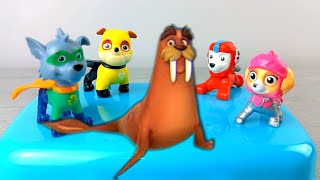 PAW PATROL STORIES Wally the Walrus Rescue [upl. by Anirehc]