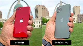 iPhone SE vs iPhone 11 Pro Camera Comparison [upl. by Ecined258]