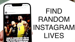 How To Find Instagram Live Videos 2023 [upl. by Angelita934]