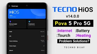 Tecno Pova 5 Pro 5G Major Problems After Android 14 HiOS 14 Update  Fix It in Just 2 Minutes [upl. by Yborian958]