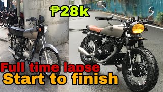 Brand new HONDA TMX 125 SCRAMBLER BUILD FULL TIME LAPSE [upl. by Asilaj899]