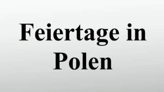 Feiertage in Polen [upl. by Benoit]