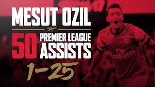 ALL of Mesut Ozils 50 Premier League assists  part one [upl. by Llimaj]