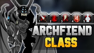 AQW New Archfiend Class Rework How To Get Enhancements Review [upl. by Sukramal]