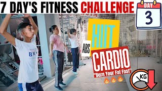 Day 3 Burn Belly Fat with this HIIT amp Cardio Workout  No Equipment Required [upl. by Pucida]