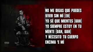 Anuel AA Nicky Jam  Mientes Letra  LLNM2 [upl. by Anirrok]