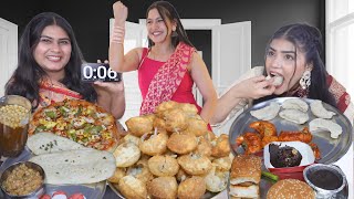 Guess The Dance and Songs Food Challenge  Golgappa Momos Pizza Burger Chole Kulche Vada Pav [upl. by Lenneuq]