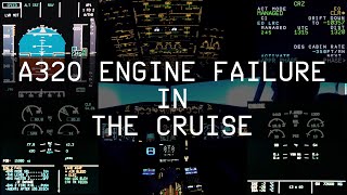 A320 Engine Failure in the Cruise [upl. by Anilahs]