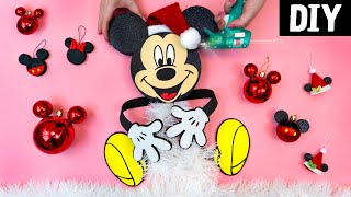 DIY de Natal 🎄 Árvore do Mickey e Minnie💕 Topo e enfeites Disney [upl. by Etrem]