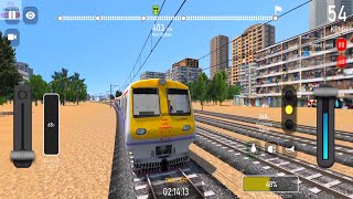 Indian Local Train Simulator Android Gameplay  Train Wala Game  Indian Train Games to Play [upl. by Ahsiliw]