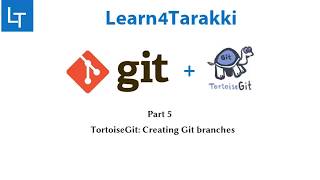 TortoiseGit Tutorial 5 Git branching How to create branch in GitHub fetch it and push changes [upl. by Malha]