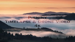 Pieniny  Timelapse amp Drone Video 4K Jesień w górach  Sokolica Wysoki Wierch Trzy Korony [upl. by Martha529]