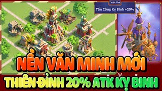 Hơn Cả 1 Bản Update Nền Văn Minh Mới  Thiên Đỉnh Chỉ Số Cao Nhất Rise of Kingdoms [upl. by Eyllib799]