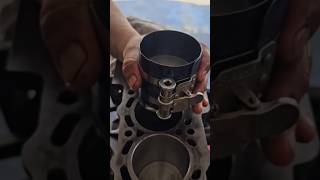 Mechanic Tricks  Piston assembly automobile mechanic automotive diy engine [upl. by Eltsyrhc]