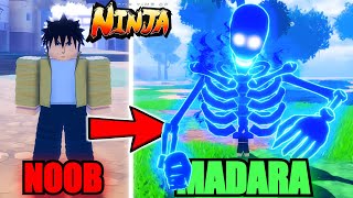 Going From Noob To METEOR Madara Uchiha In The Time of NinjaRoblox [upl. by Lennej82]