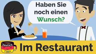 Deutsch lernen  Essen bestellen im Restaurant [upl. by Nnyllatsyrc]