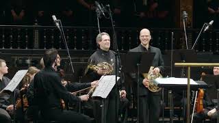 Laszlo Seeman amp Endre Tekula  French Horn Bach Auf Christi Himmelfahrt BWV128 chorusampchorale [upl. by Seta]