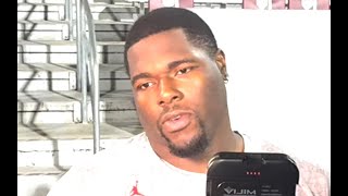 Oklahoma Football DT DaJon Terry interview preAlabama [upl. by Lemrahc]