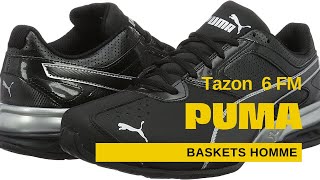 PUMA Tazon 6 FM Baskets Homme  Chaussures PUMA Tazon 6 FM Noir  Baskets Noir Puma Tazon 6 FM [upl. by Epilef]