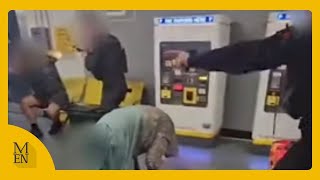 GMP officer suspended over disturbing Manchester Airport video [upl. by Jurkoic706]