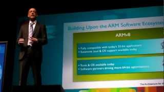 ARM Keynote ARM CortexA53 and ARM CortexA57 launched [upl. by Clie]