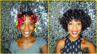 Easy Transitioning Natural Hair Style  Braid  Curl Tutorial [upl. by Ahk576]