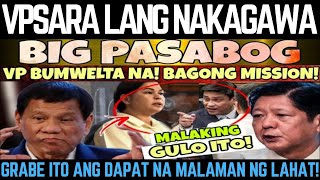 GOODNÊWS ITO JUST IN VP SARA MAY BAGONG MISSI0N SA WASHINGT0N PBBM BAT NAGPAÍWANNews Reaction [upl. by Einnus]