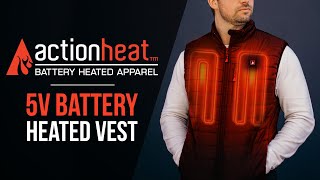 ActionHeat Battery Heated Vest  ActionHeat Heated Clothing [upl. by Aneehsyt]