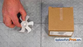 How To WhirlpoolKitchenAidMaytag Evaporator Motor Fan Blade WP2163777 [upl. by Nylirrehs]