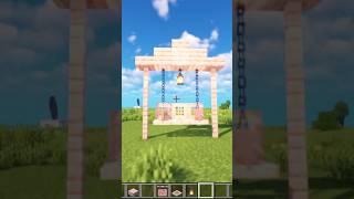 Minecraft Cherry Blossom Swing🌸😱 minecraft minecraftbuilds minecrafttutorial shorts [upl. by Margareta]