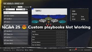 Custom playbooks not working EA SPORTS College Football 25 [upl. by Ojibbob]