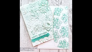 How to use ink on embossing folders [upl. by Esinet]