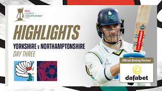 Highlights Yorkshire vs Northants  Day Three  Yorkshire secure promotion [upl. by Aytnahs]