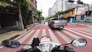 Traffic in Bangkok riding a motorcycle [upl. by Edouard]