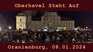 Demo am 08012024 in Oranienburg Oberhavel Steht Auf [upl. by Ueih]