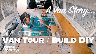 05 Van Build Campervan Tour DIY Toyota Hiace Conversion  Vanlife Australia [upl. by Kudva913]