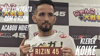 Kleber Koike fala sobre futuro após grande vitória sobre excampeão do RIZIN  RIZIN 45 [upl. by Noiram]