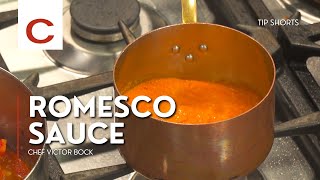 Romesco Sauce  Chef Victor Bock  Tips shorts [upl. by Agata320]