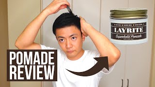 レイライト スーパーホールドポマードのレビュー  LAYRITE Super Hold Pomade REVIEW [upl. by Ennairac781]