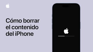 Cómo borrar el contenido del iPhone  Soporte técnico de Apple [upl. by Iphigenia]