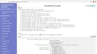 Learn SystemC combined event [upl. by Neelcaj]