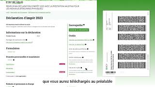 Prestation VaudTax 2023  Tutoriel [upl. by Ardnad]