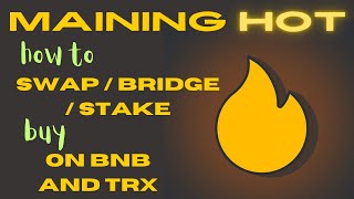 Hot wallet in telegram swaps bridges staking and Hapi score [upl. by Neellok]